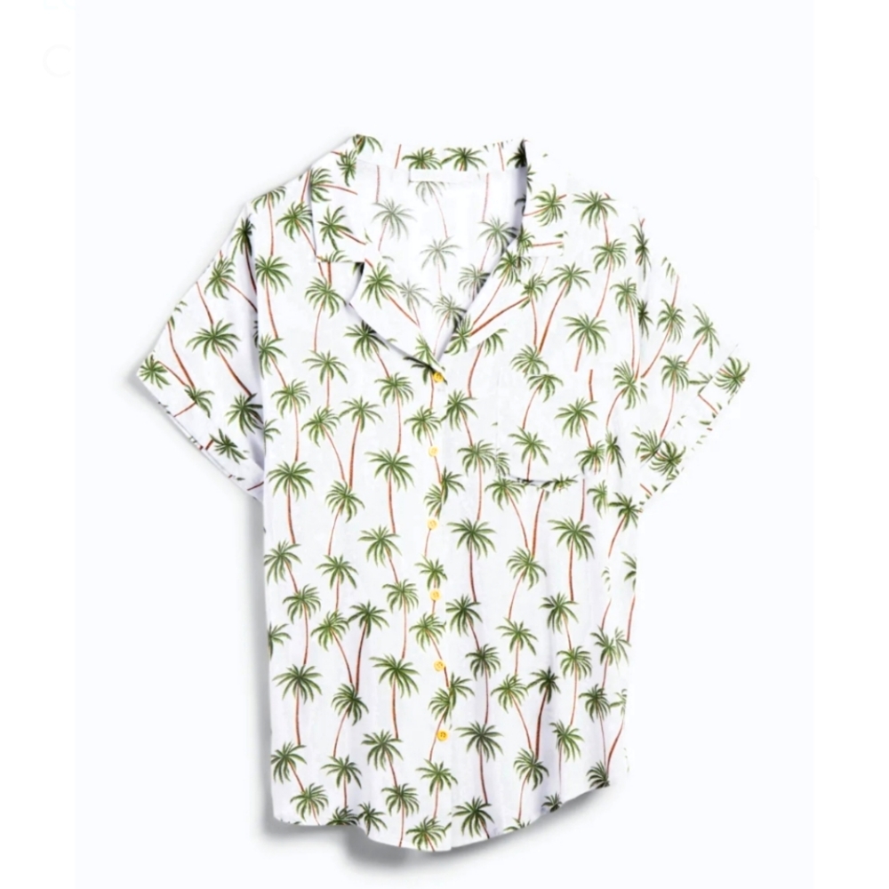 Clarsie Collared Button Up Top